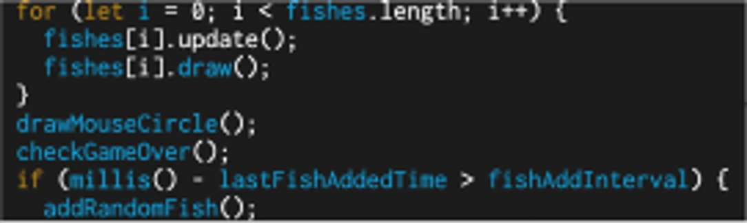 JavaScript-kode for spillogikk og animasjon