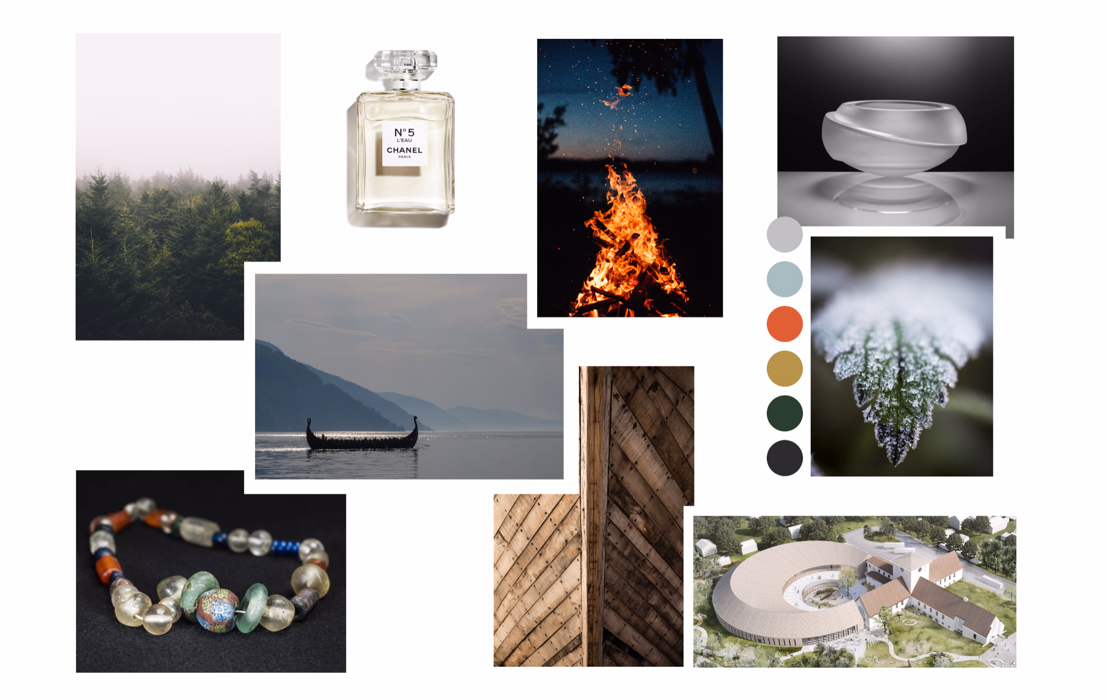 Moodboard for the diffuser’s form development