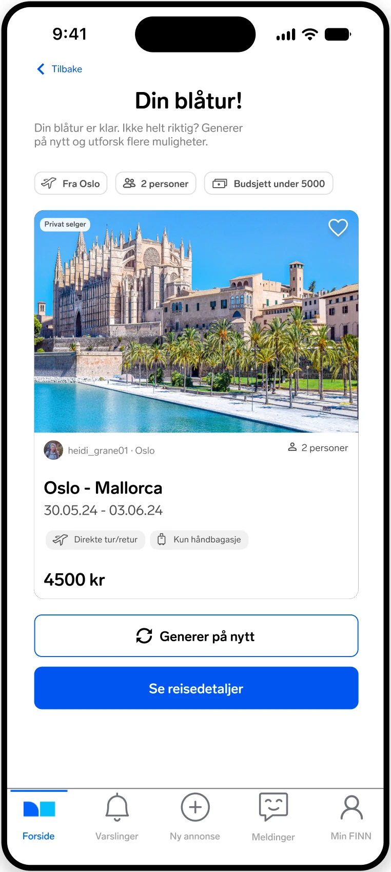 Reisetorget travel offer